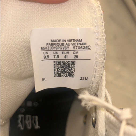 NWT Custom Converse Glittery Gold High-Tops US 9.5 - Picture 5 of 11